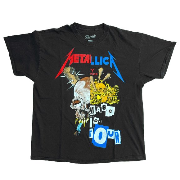 Metallica Damage Inc Rare Tour-Only Concert T Shirt Split Pushead Graphic Size L - Picture 1 of 4